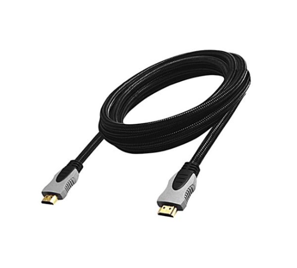 Cabo HDMI Satellite AL-23 4K Ultra HD 3 Metros - Preto / Cinza