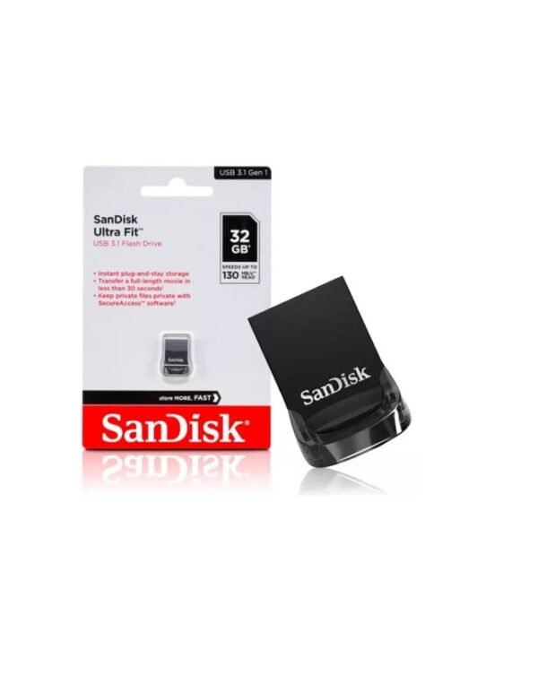 Pen Drive de 32GB SanDisk Ultra Fit SDCZ430-032G-G46 USB 3.2 - Preto - Image 3