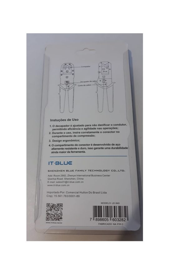 Alicate Crimpagem Crimpar Corte Cabo De Rede Rj45 e telefone Rj12 e Rj11 - Image 3