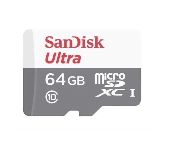 Cartão de Memória Micro SD de 64GB Ultra SDSQUNR-064G-GN3MA - Branco / Cinza - Image 3