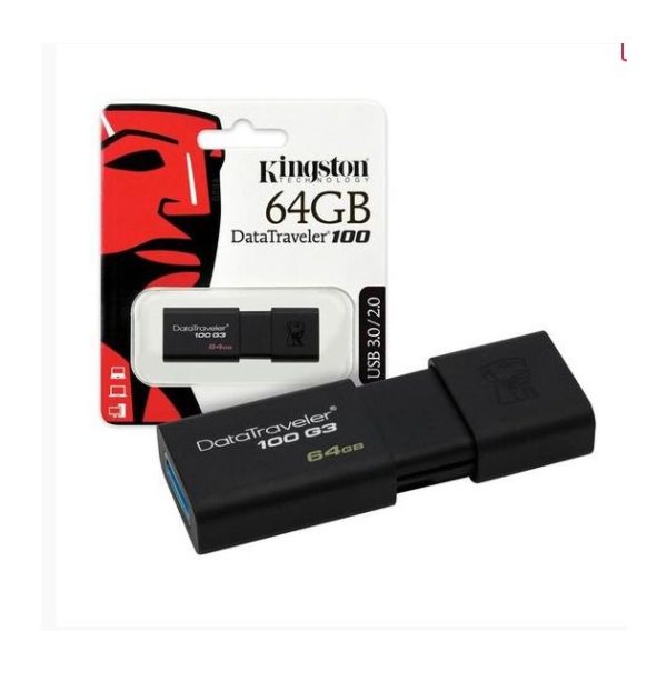 Pen Drive 64gb Kingston Dt100g3/64gb Usb 3.1/3.0/2.0 Preto - Image 3