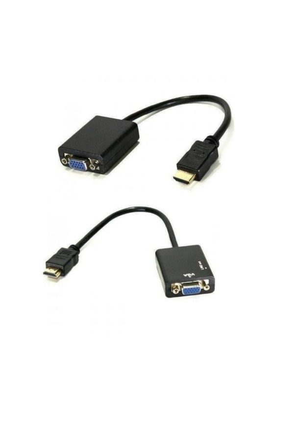 Cabo Adaptador Conversor Hdmi Para Vga Com Saída P2 De Áudio - Image 2