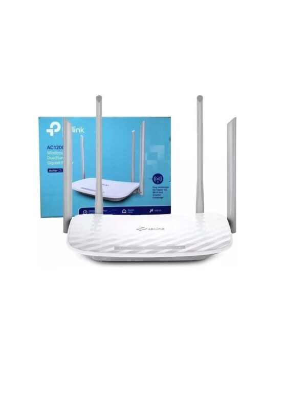 Roteador Wireless TP-Link Archer C5 AC1200 300 Mbps em 2.4GHz + 867 Mbps em 5GHz - Branco / Cinza