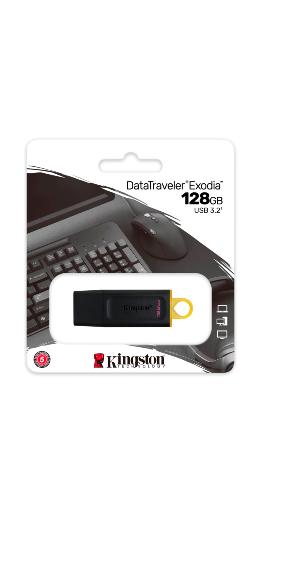 Pen Drive de 128GB Kingston DataTraveler Exodia DTX USB 3.2 - Preto - Image 4